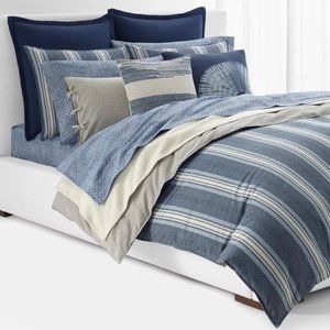 Lauren Ralph Lauren Gavin Stripe Full/Queen Comforter Set + 2 Euro Shams
